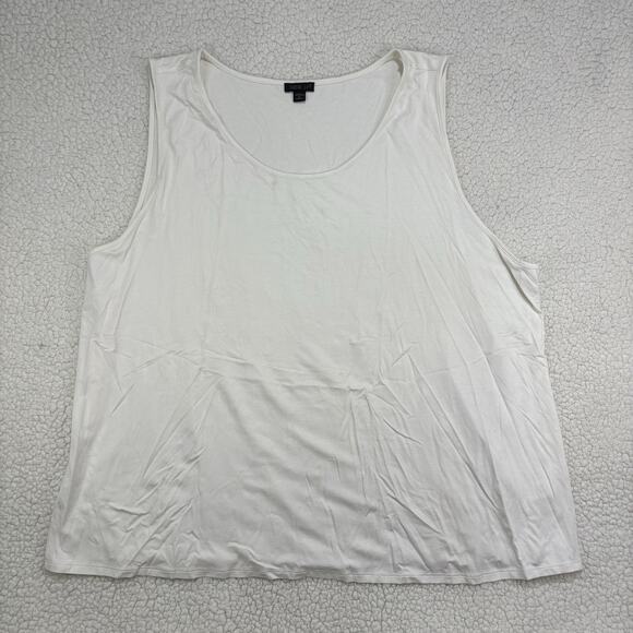 J. Jill Tops - J.Jill Wearever Collection Shirt Womens 4X White Sleeveless Tank Top Basic Plus